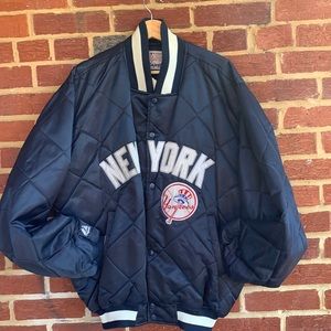 Men’s xl vintage majestic New York Yankees mlb baseball quilted bomber jacket